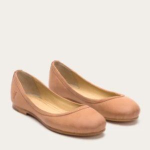 Frye Carson Ballet Flats in Dusty Rose nubuck 6